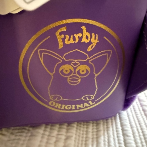 Loungefly Furby Backpack with Purple and Yellow Accents NWT - Picture 9 of 15